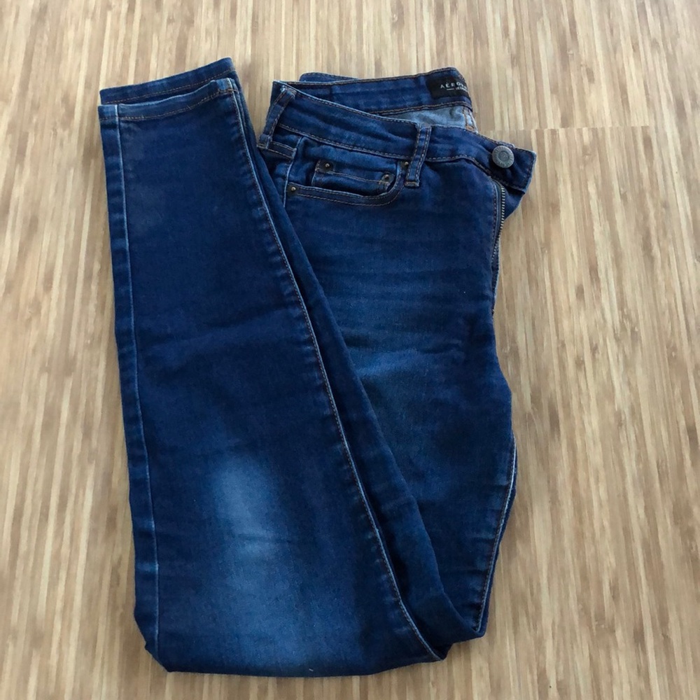 Aeropostale Dark Wash High Waisted Jeggings